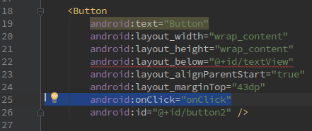 OnClick in XML